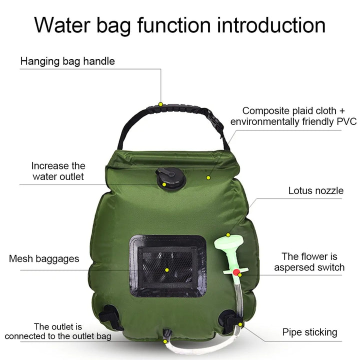Outdoor 20L Camping Water Bags Gear