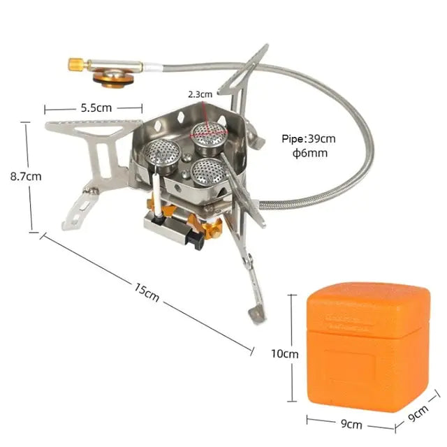 Outdoor Three Head Camping Stove Gear