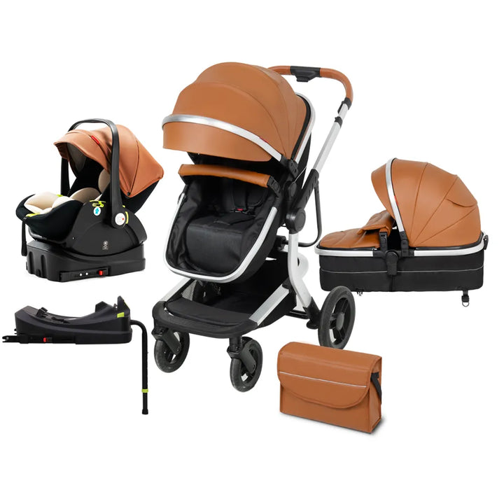 Travel System 5-IN-1 Baby Stroller Portable Baby Carriage