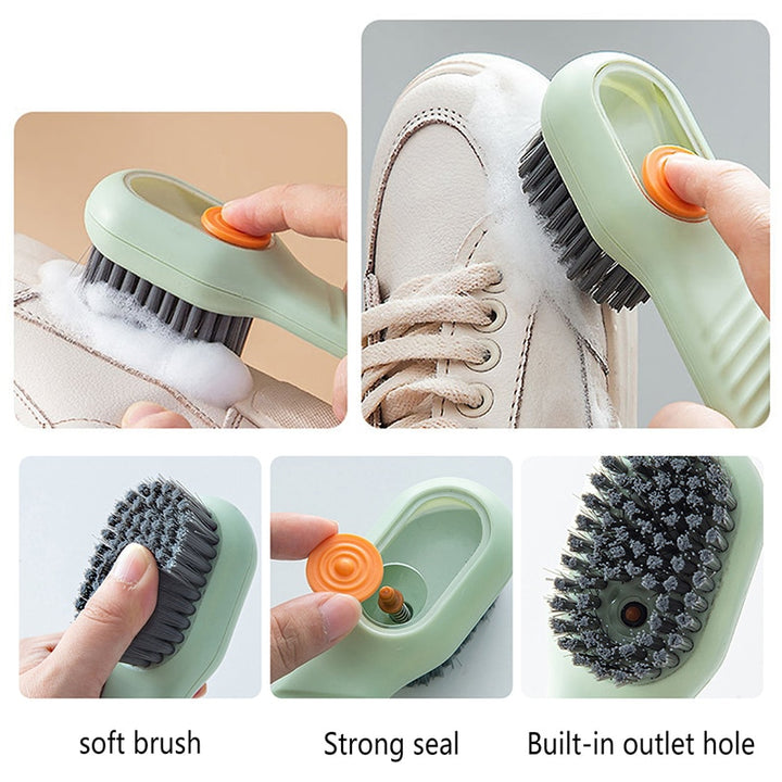 Multifunctional Liquid Shoe Brush, Automatic Liquid Discharge Shoe Brush