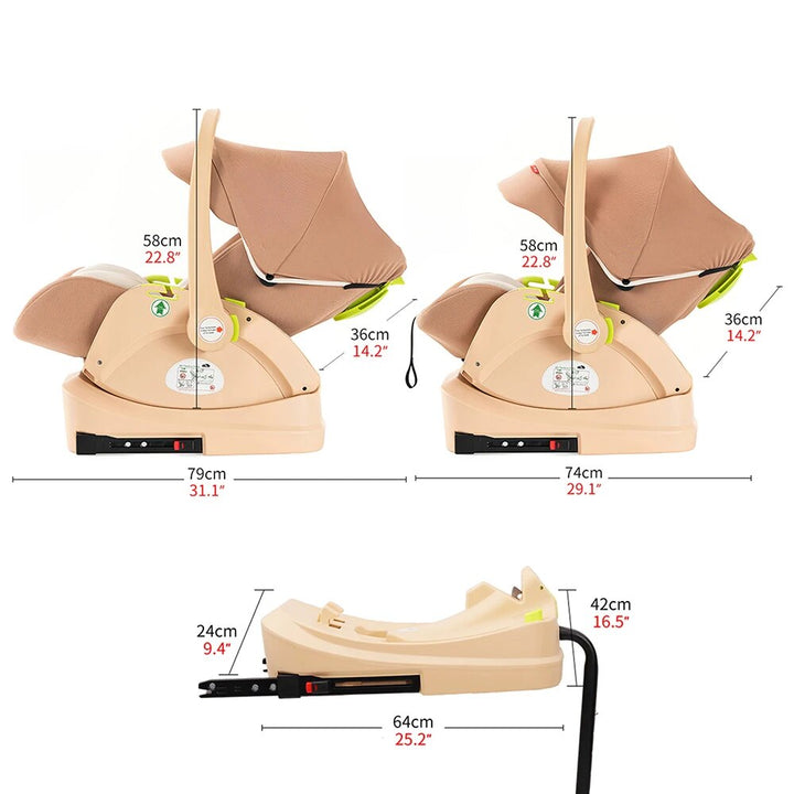 Travel System 5-IN-1 Baby Stroller Portable Baby Carriage