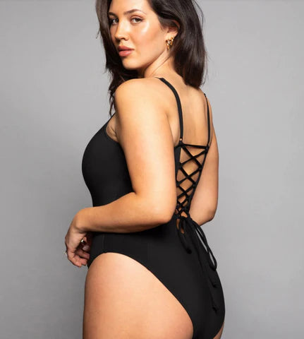 shapewear swimsuit black